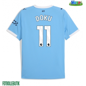 Manchester City Jeremy Doku #11 Hemmatröja 2025-26 Kortärmad
